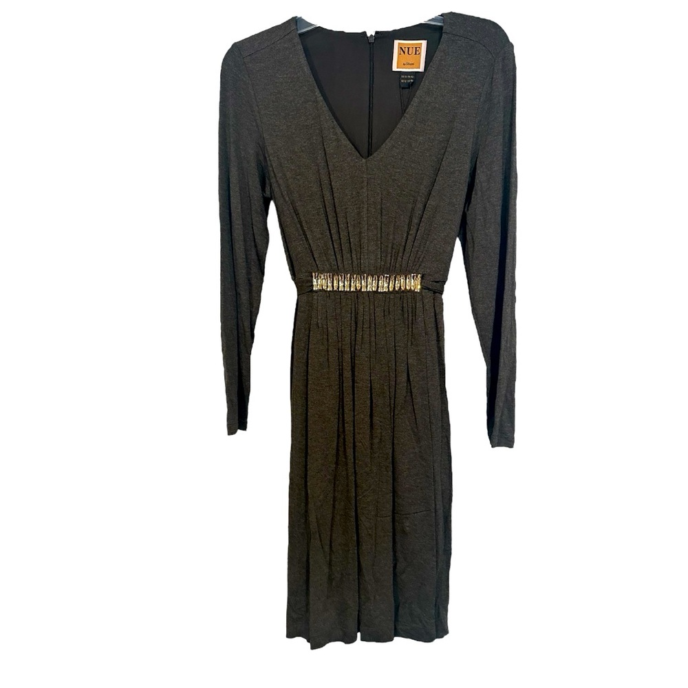 Nue by Shani Embelished Belted Midi Dress Size 10